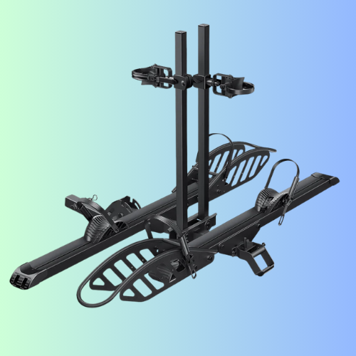 2-Bike Hitch E-Bike Rack, Easy Fold and Tilt, Heavy Duty