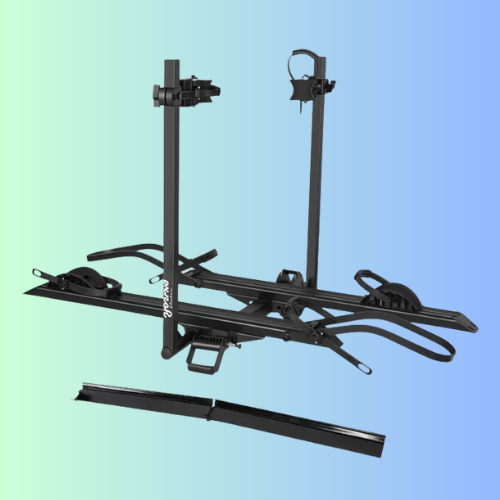 2-Bike Hitch E-Bike Rack with Ramp, Easy Fold and Tilt