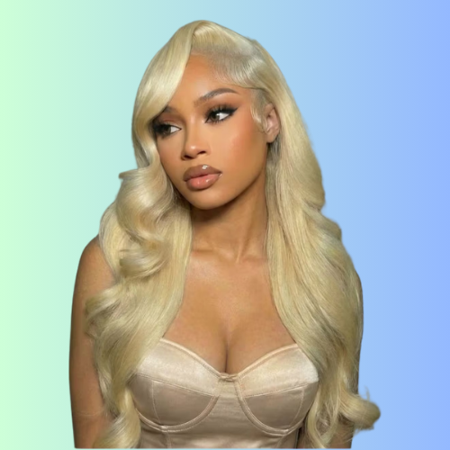 360 Lace 200% Density Body Wave & Straight Pre Plucked 100% Handmade Blonde Human Hair Wigs