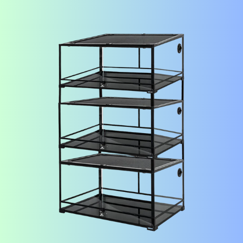 7 Style Reptizoo Large Size Stackable Reptile Tank(3 tanks)