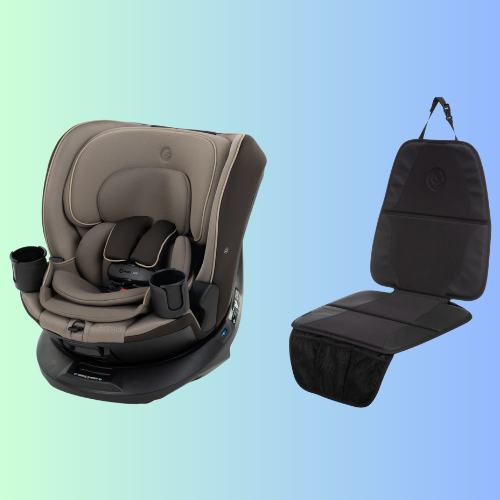 Andi 360° Rotating All-in-One Convertible Car Seat with Vehicle Seat Protector
