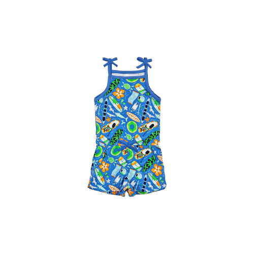 Beach Day Girls Shortie Bamboo Romper