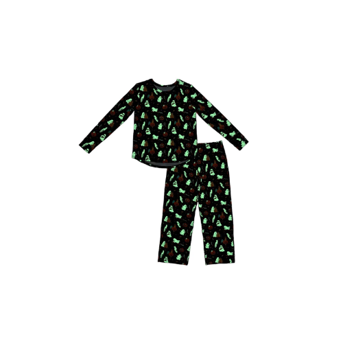 Beachside Boo Bash Women's Long Bamboo Pajamas