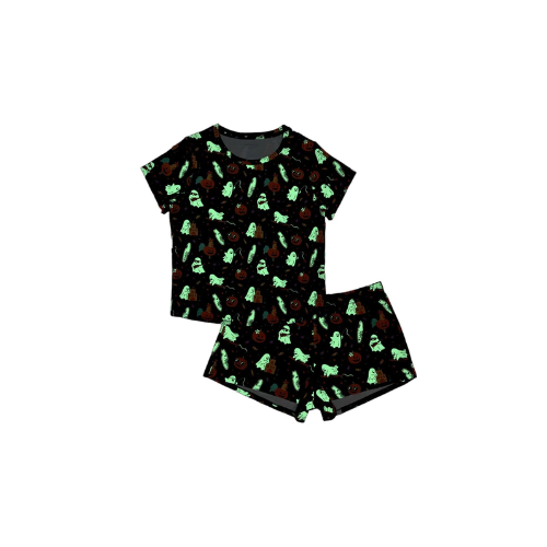 Beachside Boo Bash Women's Short Bamboo Pajamas