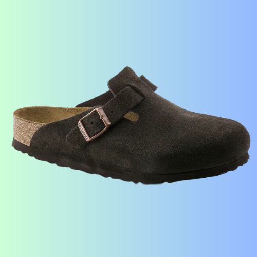 Birkenstock Boston Soft Footbed Suede Leather Clogs