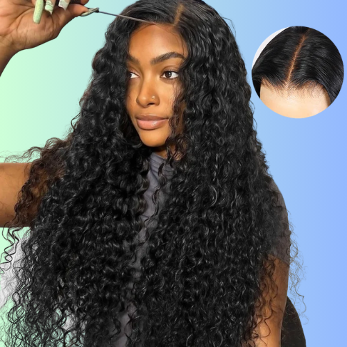Bleached Knots Ready To Wear Wig | 5x5 HD Curly Hair Lace Closure Wigs Pre Cut Lace for Beginners