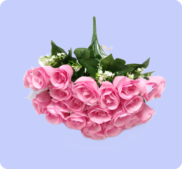 Artificial Flower Plastic European Bouquet Tabletop Flower Bouquet 10