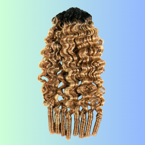Blonde Water Burmese Curly Crochet Human Hair