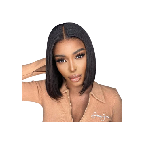 Glueless Short Bob Wig Straight 6×5 13×4 Invisible HD Lace Closure Wig 180% Density