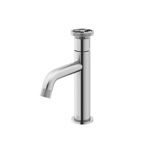 Cass 8 in. H Modern Contemporary Single Hole Bathroom Faucet in Brushed Nickel Finish