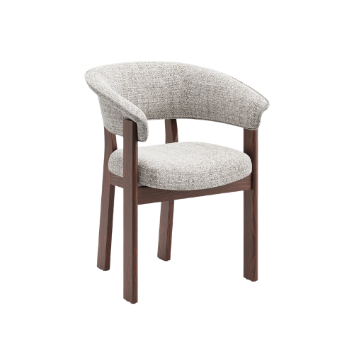 COLAMY HALO Luxe Fully Assembled Upholstered Dining Chair