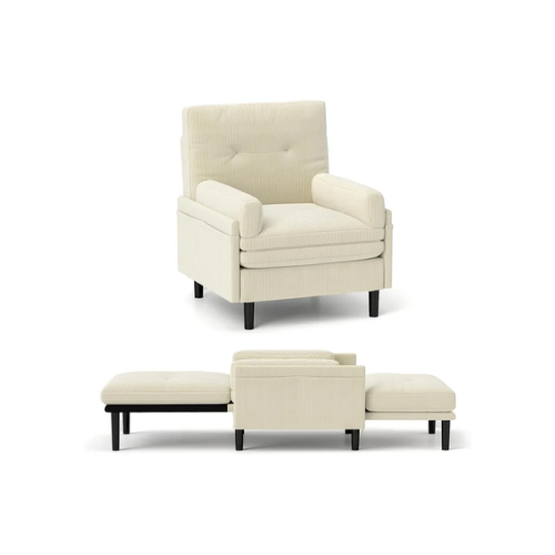 Convertible Sofa Bed Couch, Adjustable Sleeper Chair Pullout