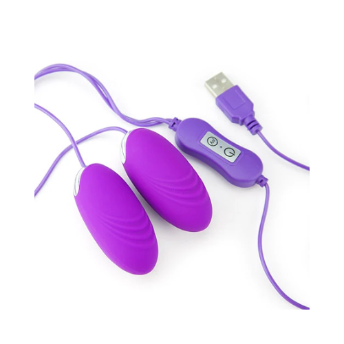 Double pleasure - Dual egg vibrator with control