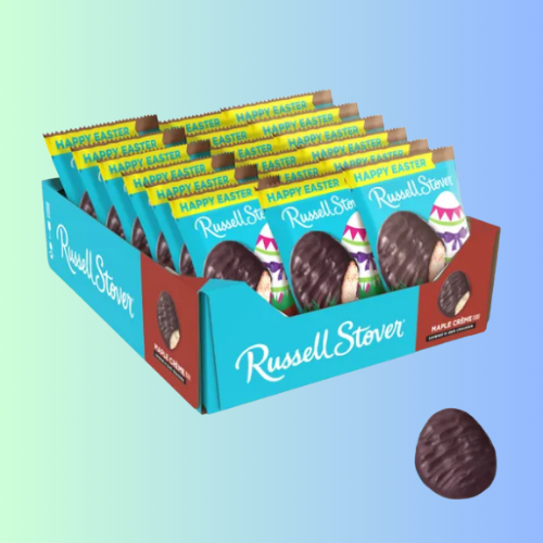 Easter Maple Crème Dark Chocolate Candy Easter Egg, 1.3 Oz., pack of 18