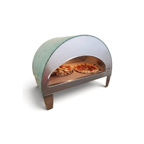 Emozione Large outdoor gas fired oven 2 pizzas "Aquamarine" floor: 40x70cm (16"x28")