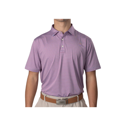 Essential Stripe Ethereal Blue / Party Punch Polo