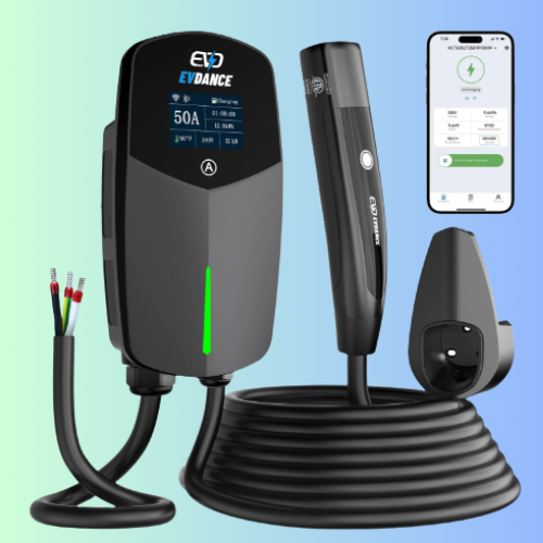 EVDANCE Home Level 2 EV Charger NACS Wall-mounted Hardwired In - 50A | ETL Certification