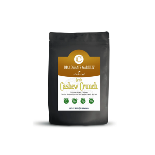 Flavored Sprouted Nuts – Leek Cashew Crunch