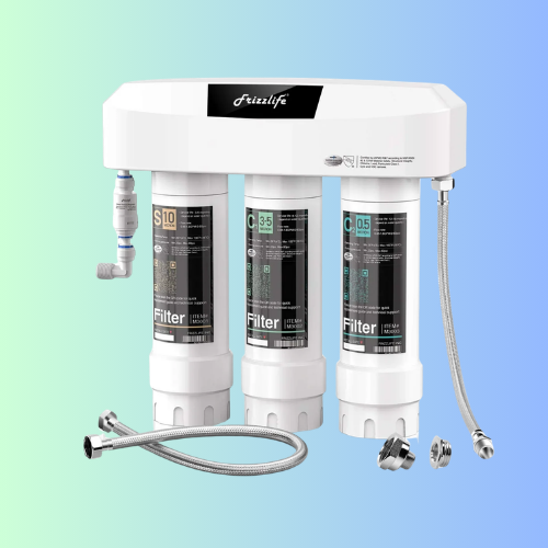Frizzlife 3-Stage Direct-Connect Under-Sink Water Filter System, SK99-NEW