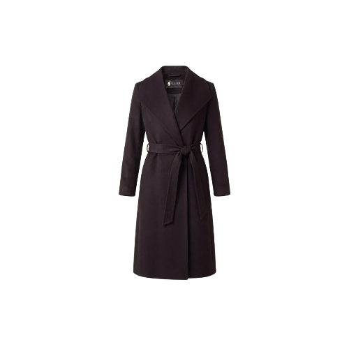 Full Length Belted Coat in Pure Cashmere