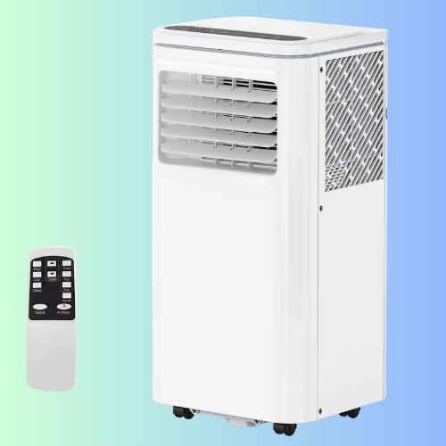 Garvee 8,000 BTU Portable Air Conditioner with Cooling and Dehumidification – Ideal for 350 Sq. Ft., Remote Control for Convenience, and Easy Mobility