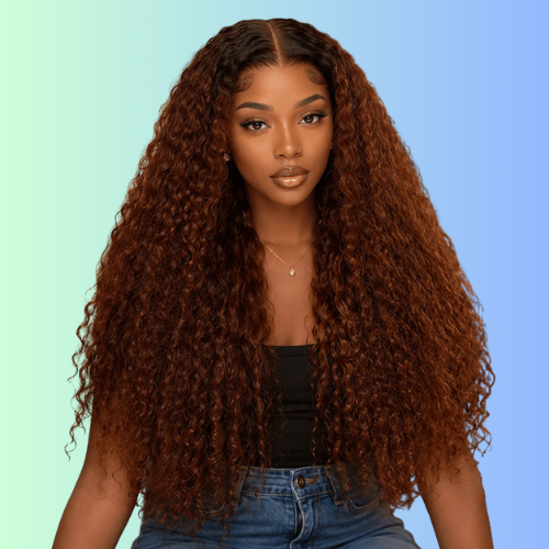 Geeta Hair 300% / 250% Density Put On And Go Glueless Spanish Curly 13x4 Lace Front Pre Plucked 100% Human Hair Wig