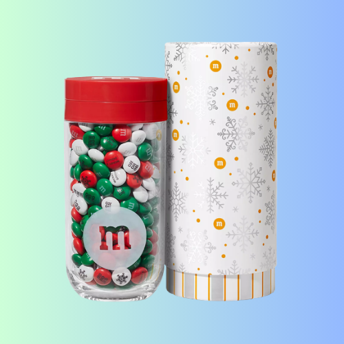 Gift jar in snowflake gift tube