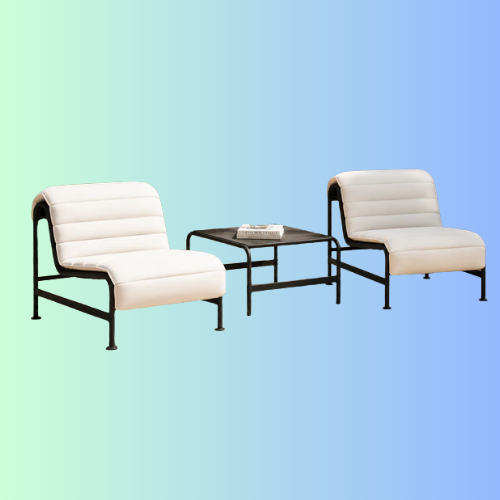 Grand Patio 3-Piece Outdoor Lounge Chair Set with Side Table