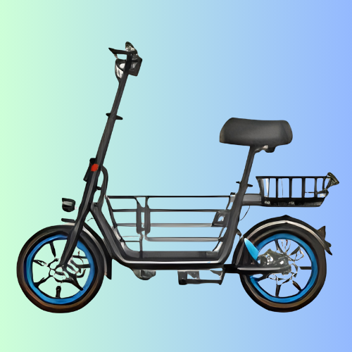 Gyroor C1Plus 1000W Electric Scooter with Dual Baskets for Pets & Cargo