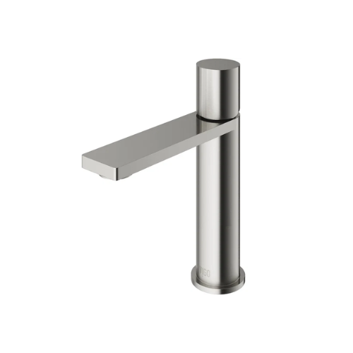Halsey 8 in. H Modern Contemporary Single Hole Bathroom Faucet in Brushed Nickel Finish