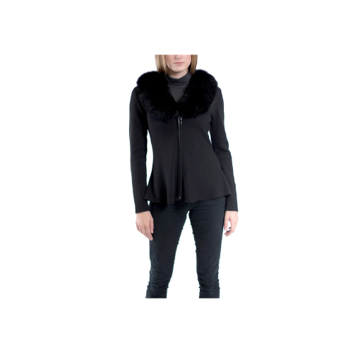INNSBRUCK- Cashmere Blend Jacket with Fox Collar