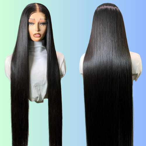 Ishow Straight Lace Front Wig 13x6 Lace Frontal Wig 40 Inch Glueless Human Hair Wigs