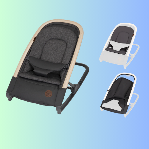Kori 2-In-1 Rocker with Bonus Seat Pad and Liner in Classic Graphite