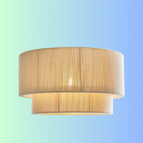 Luminous White Rattan Pendant Light