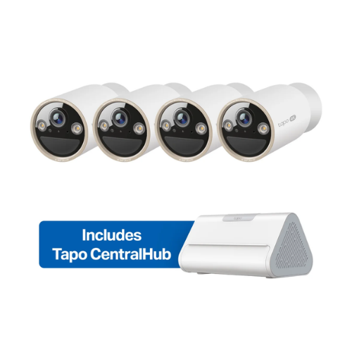 MagCam 4K Wireless Outdoor Camera 4-Pack + Smart Hub Bundle
