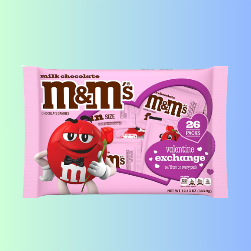 Milk chocolate valentine's day gift exchange, 26-count