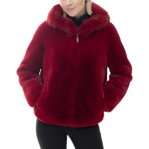 MINSK - Hooded Faux Fur Jacket
