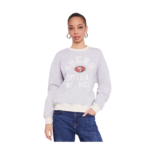 NFL San Francisco 49ers Football NFC West Sweatshirt - heather gray