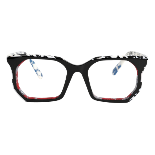 Polly - Black Square Glasses