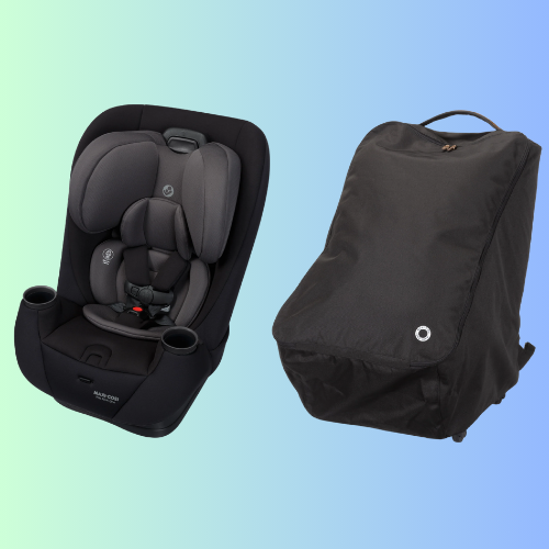 Pria All-in-One Convertible Car Seat with Wheeled Travel Bag