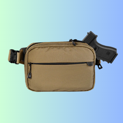 QAPL LOW PROFILE CORDURA® CONCEALMENT BAG (LARGE) DESERT SAND WITH KYDEX HOLSTER