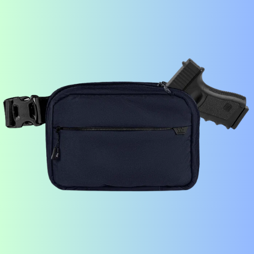 QAPL LOW PROFILE CORDURA® CONCEALMENT BAG (LARGE) MIDNIGHT BLUE WITH KYDEX HOLSTER