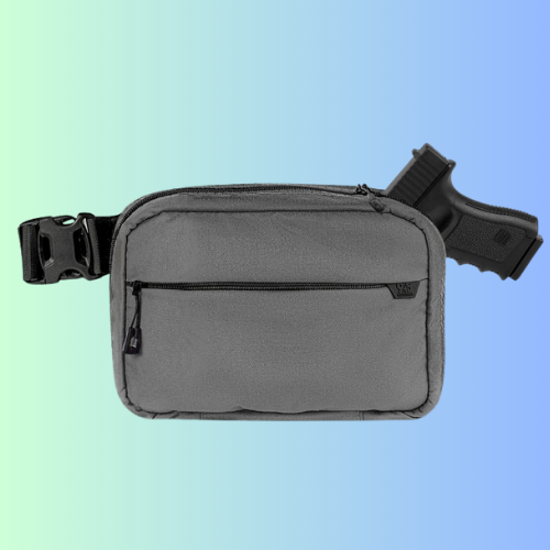 QAPX LOW PROFILE CORDURA® CONCEALMENT BAG (X-LARGE) GUNMETAL GRAY WITH KYDEX HOLSTER
