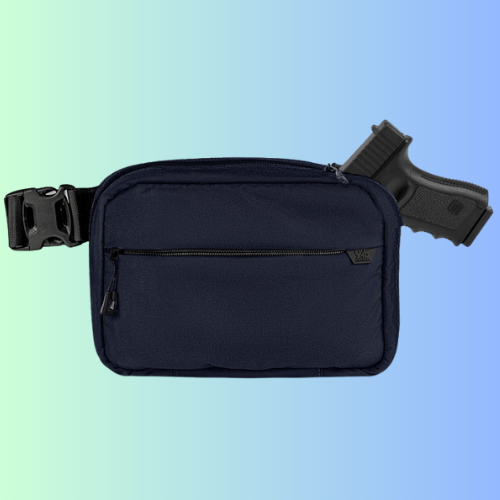 QAPX LOW PROFILE CORDURA® CONCEALMENT BAG (X-LARGE) MIDNIGHT BLUE WITH IWB ADAPTER