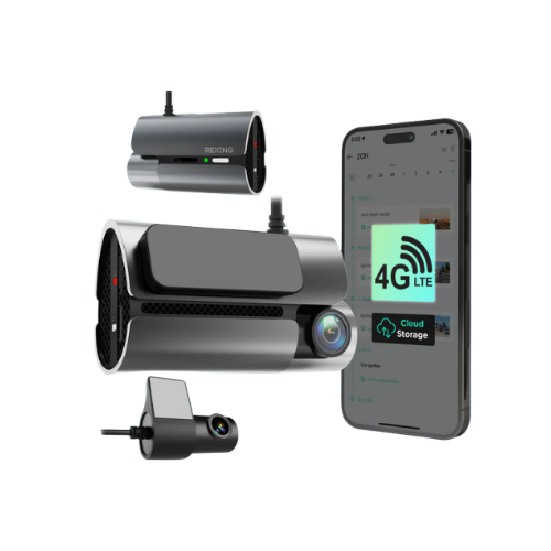 Rexing 4G LTE 2-Channel Dash Cam with GPS – 2.5K Front + 1080p Rear | Real-Time Remote Access & Alerts