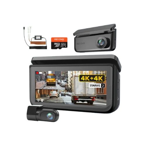 Rexing R88 4K Front + 4K Rear Dual Sony STARVIS Dash Cam with 5.8GHz WiFi GPS