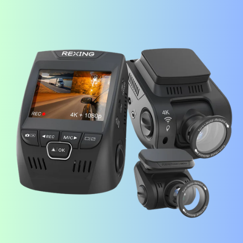 Rexing V1P SE 4K Dual Channel Car Dash Cam w/ GPS, Wi-Fi & Bonus CPL Filters