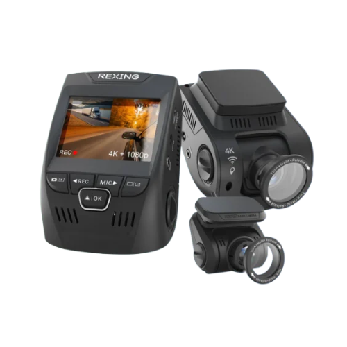 Rexing V1P SE 4K Dual Channel Car Dash Cam w/ GPS, Wi-Fi & Bonus CPL Filters