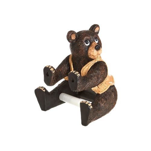 Rustic Lodge Bear Toilet Paper Holder
