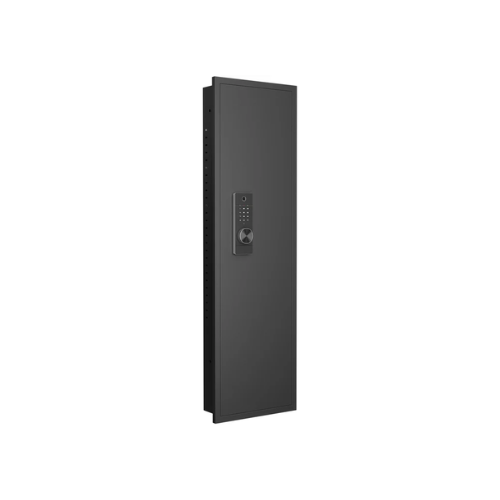 SLATE Biometric Wall Gun Safe, Hidden Mounted Between Studs, Black